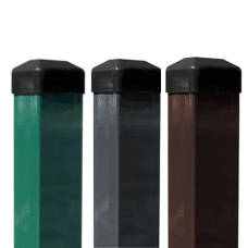 STABS 60x40mm ar PVC cepurīti, 2.3m, ZN+RAL, IEPAKOJUMS - 204 gb.