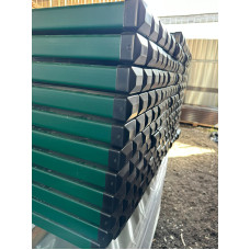 STABS 60x40mm ar PVC cepurīti, 2.3m, ZN+RAL, IEPAKOJUMS - 204 gb.